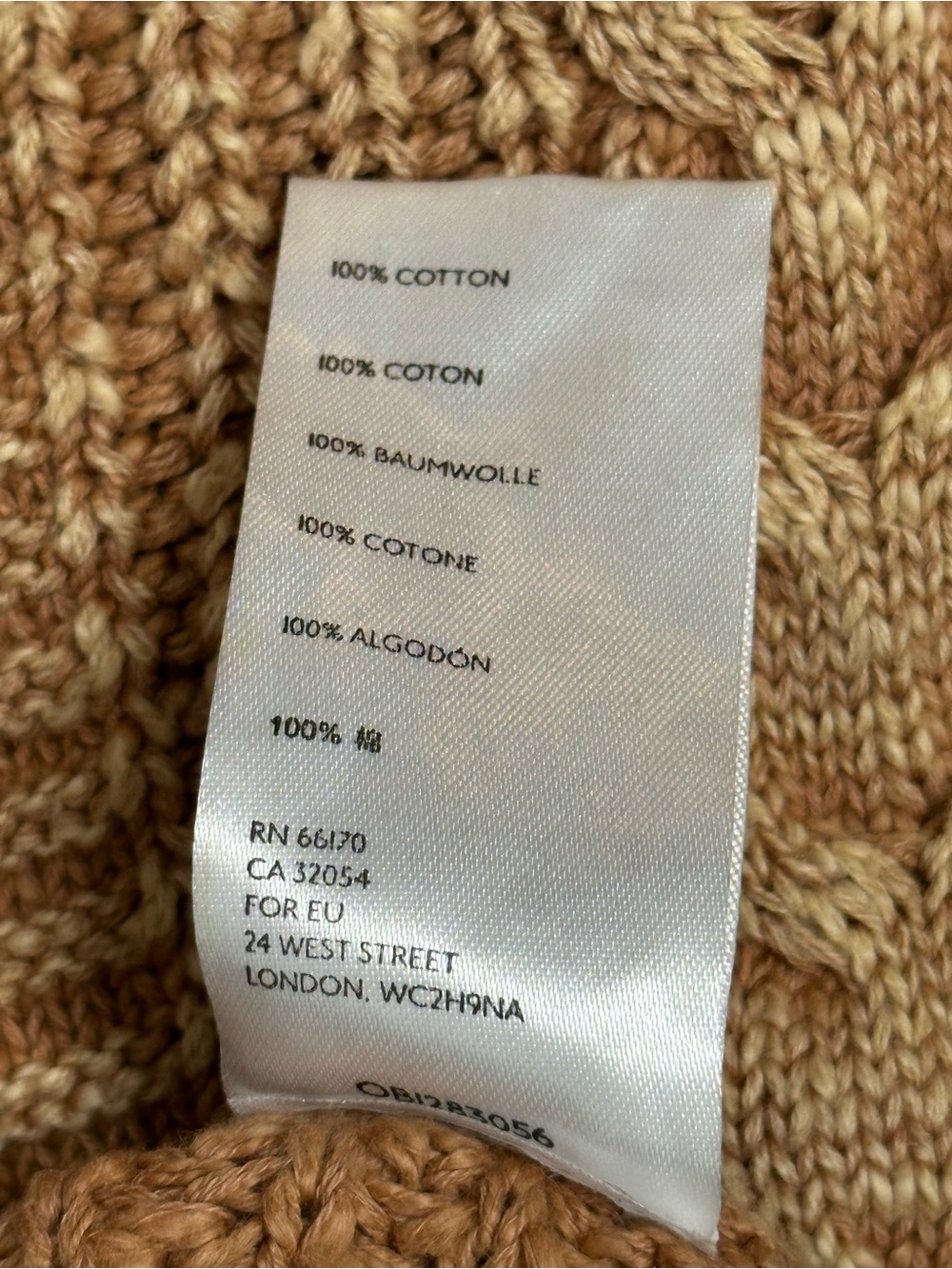 Free People Tide Is High Cardi in Camel - Picture 7 of 7